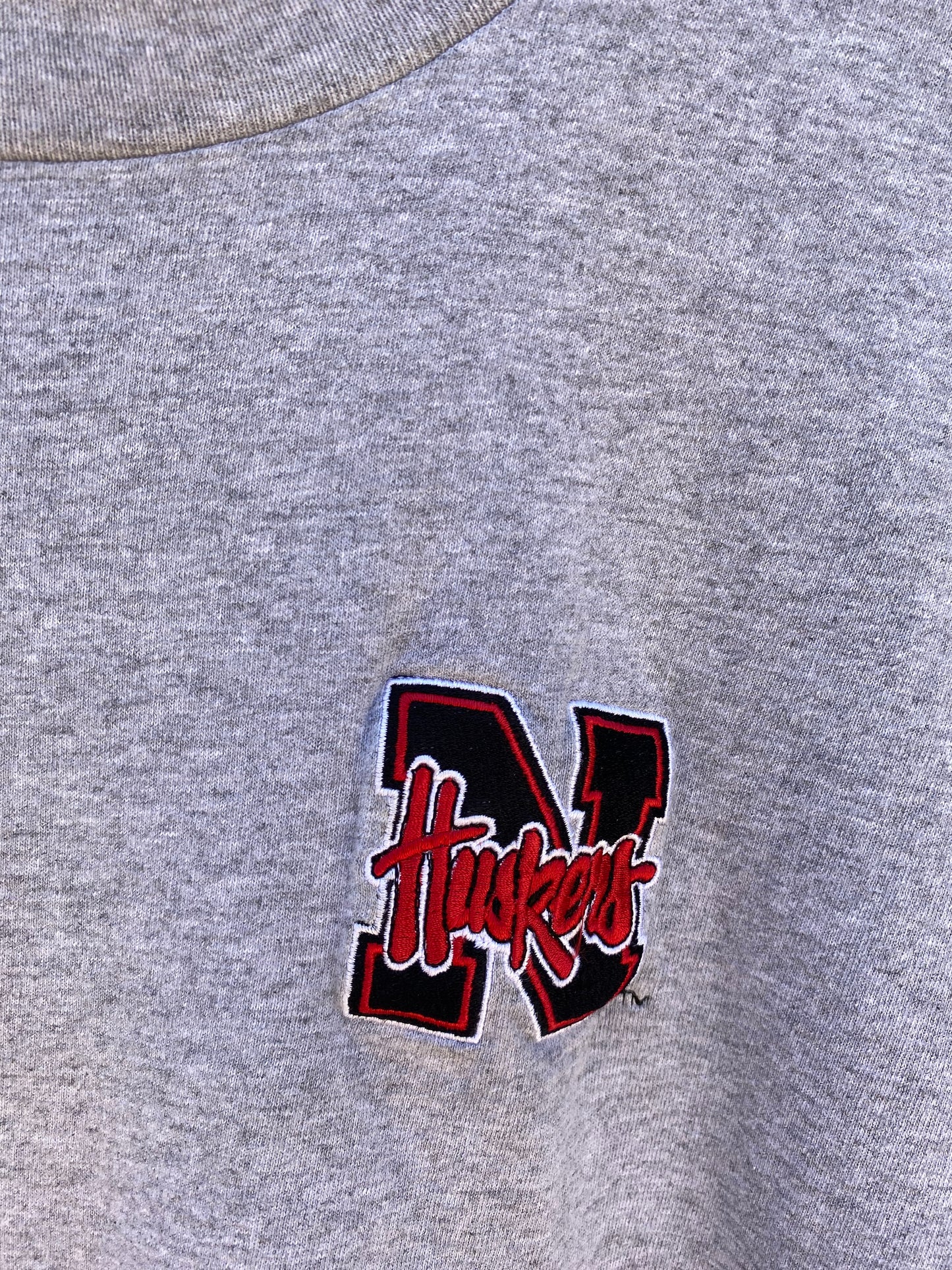 Huskers Embroidery Tee