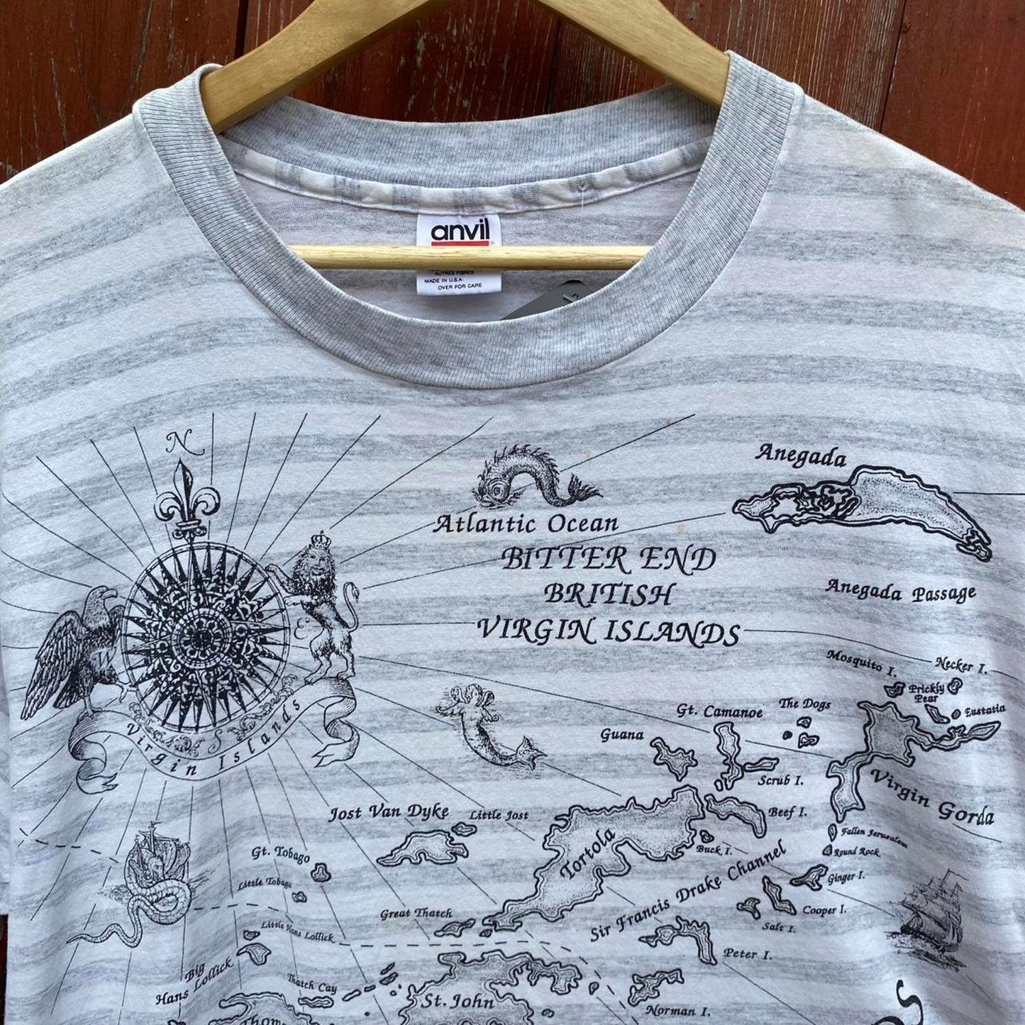 Virgin Islands Map Tee