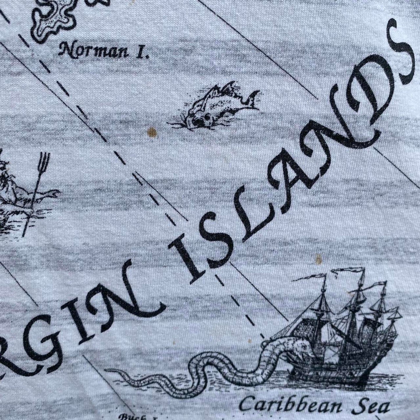 Virgin Islands Map Tee