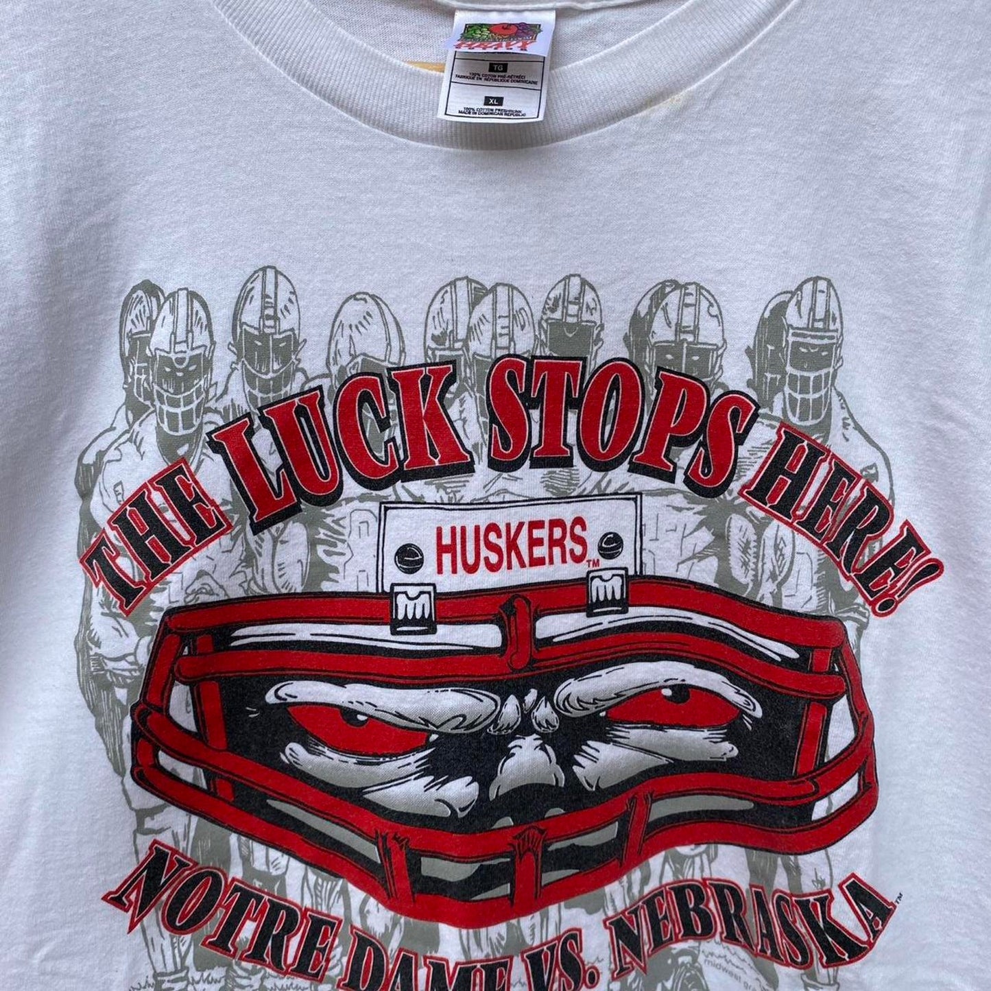 Luck Stops Here Husker Tee