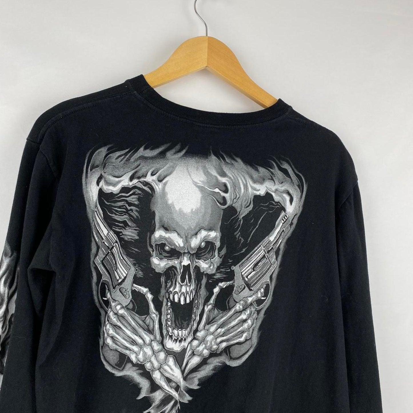 06' Skeleton Gun Long Sleeve - L
