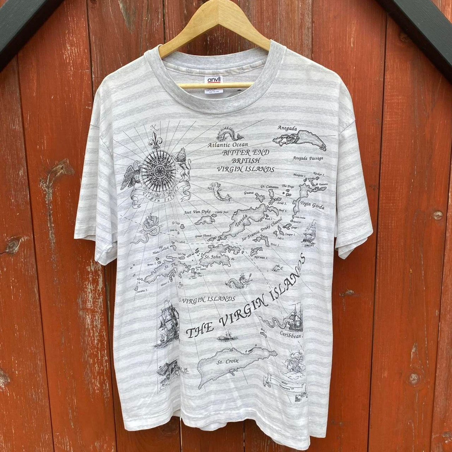 Virgin Islands Map Tee