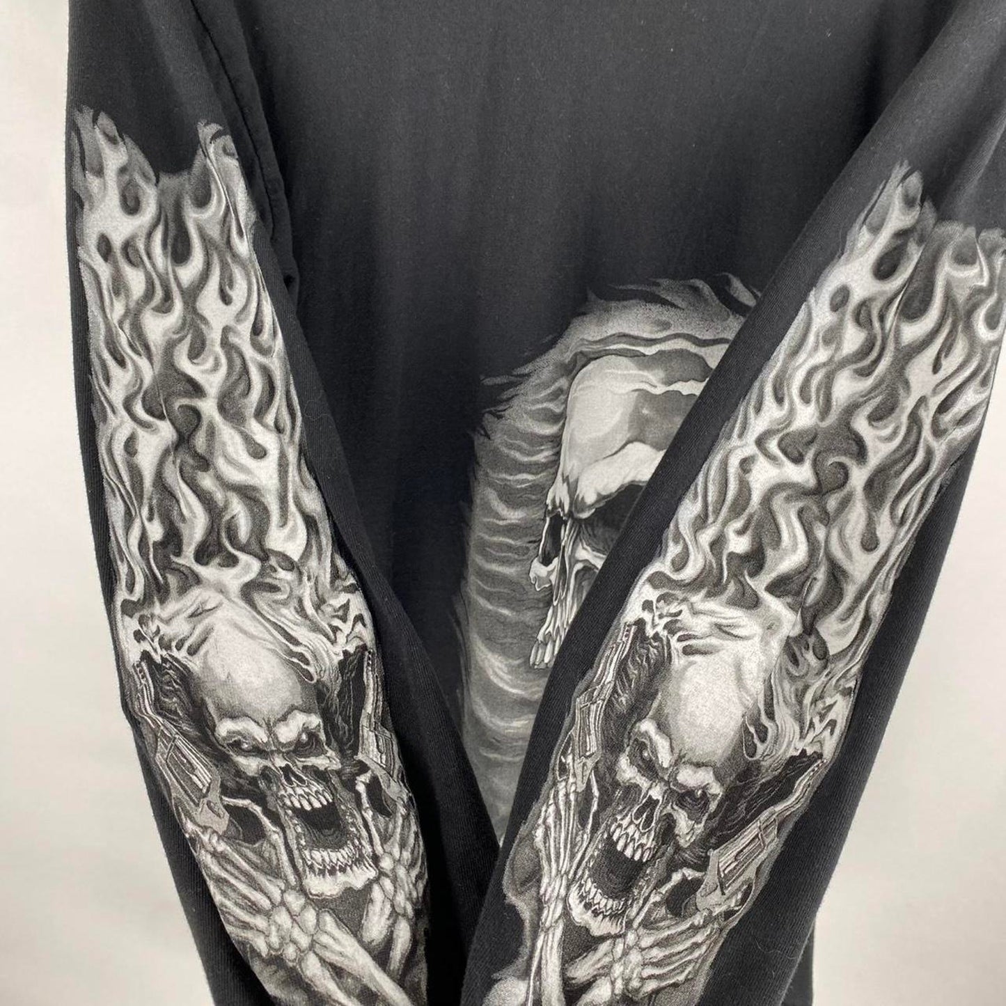 06' Skeleton Gun Long Sleeve - L