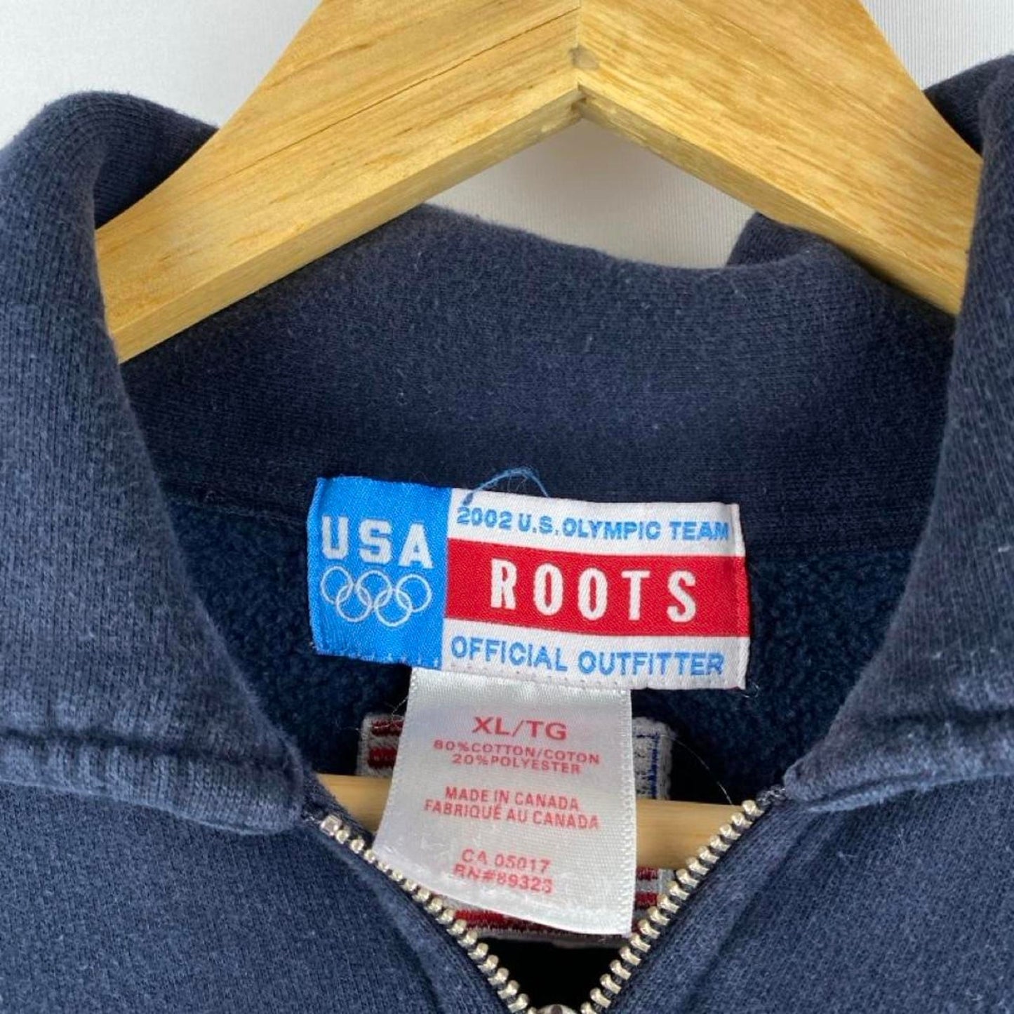 2002 USA Olympics Roots quarter zip - XL