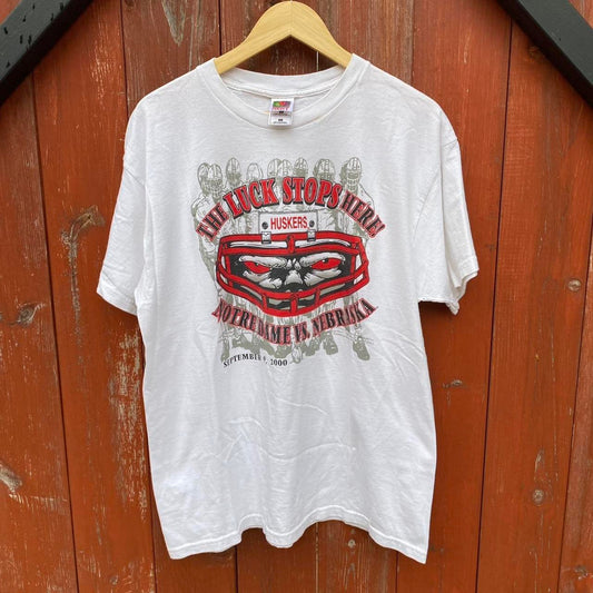 Luck Stops Here Husker Tee