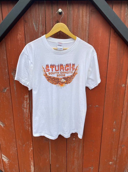 02’ sturgis tee white