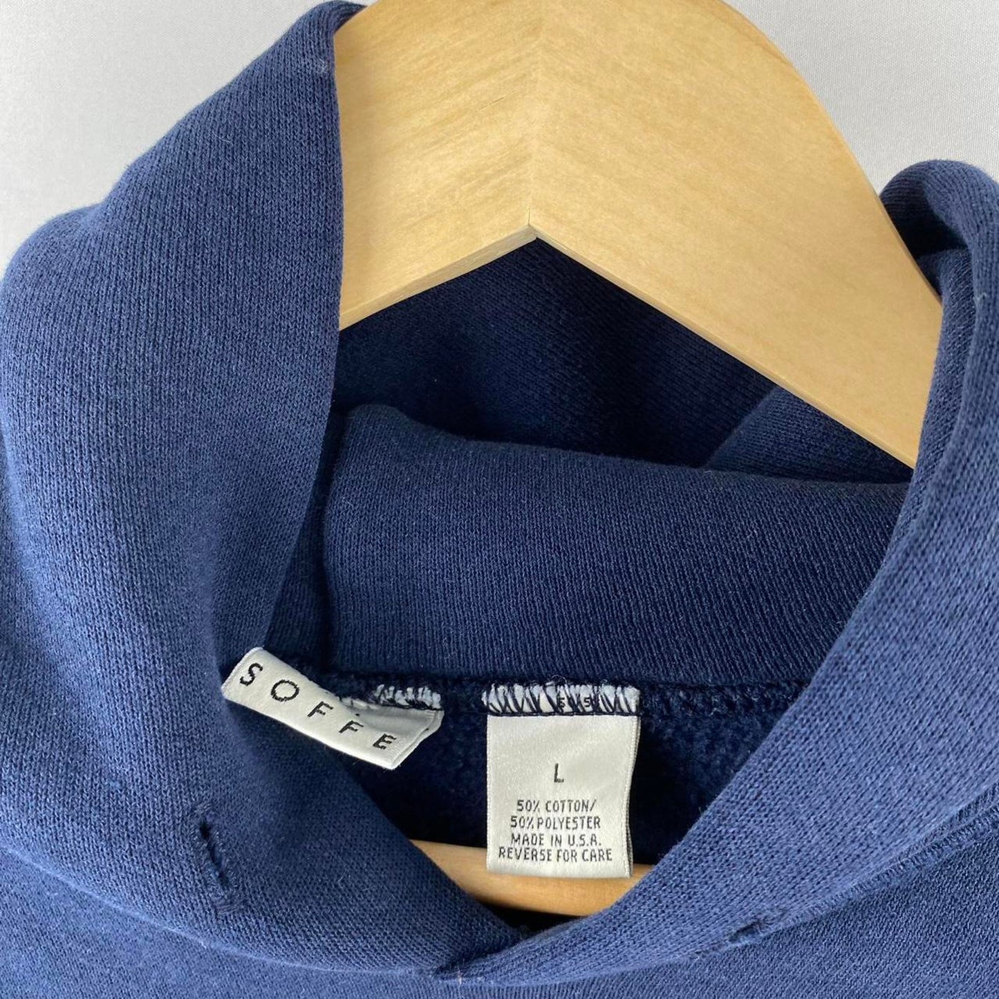 Navy Hoodie - L
