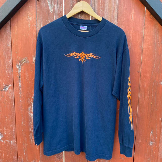 Y2K Tribal Graphic Tee - L
