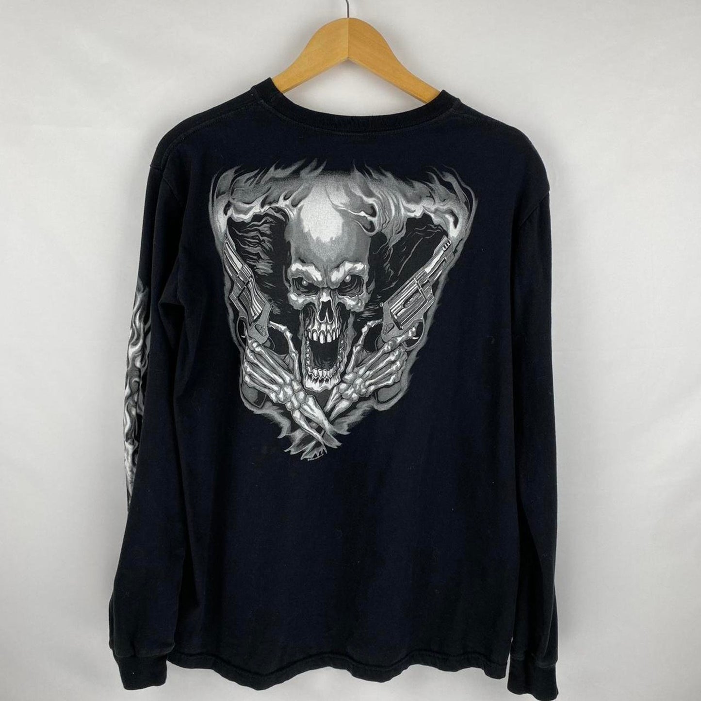 06' Skeleton Gun Long Sleeve - L