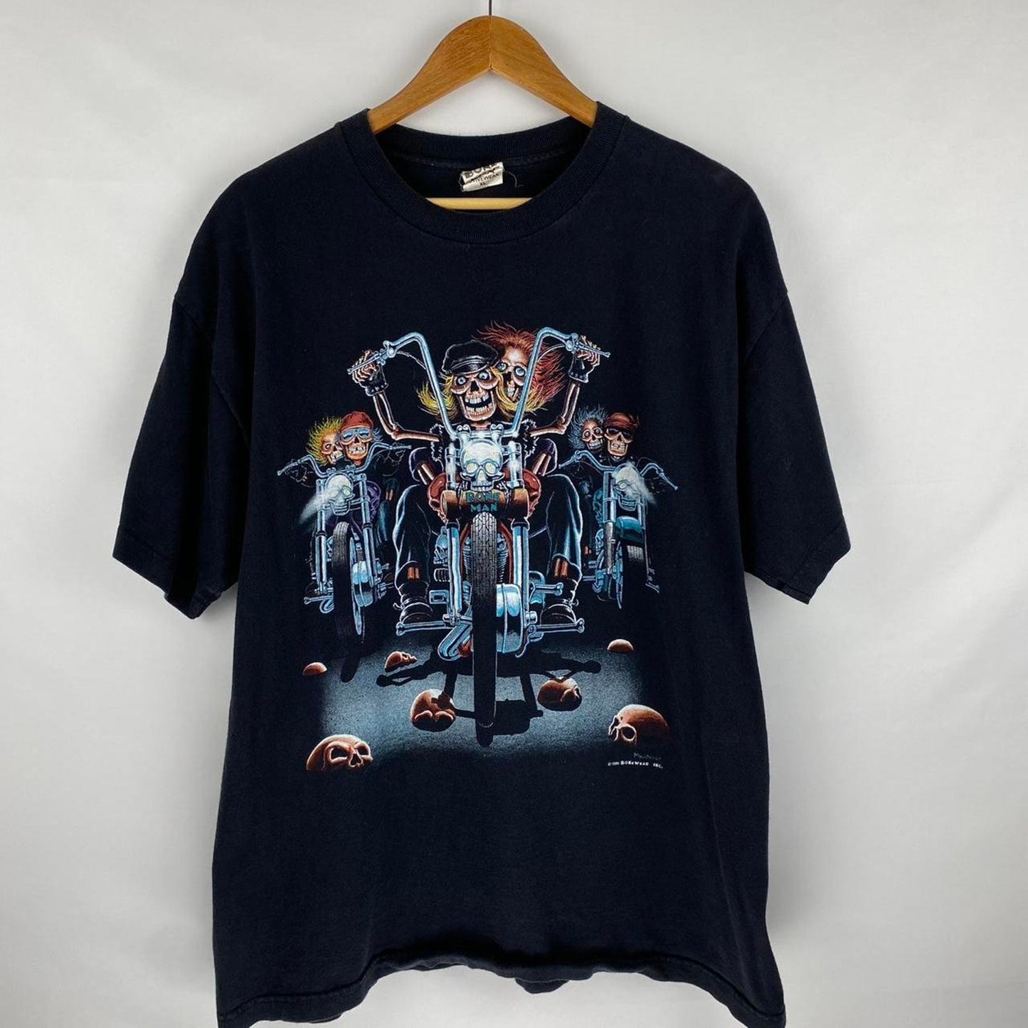 Skeleton Biker Tee - XL
