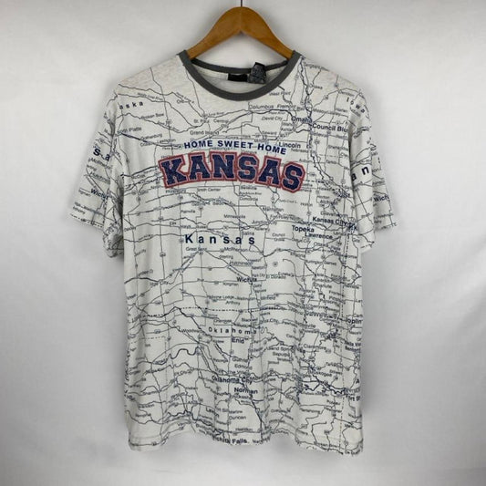 Kansas Map AOP Tee - M