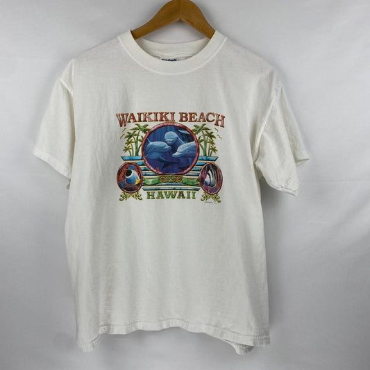 Waikiki Beach Hawaii Tee - L