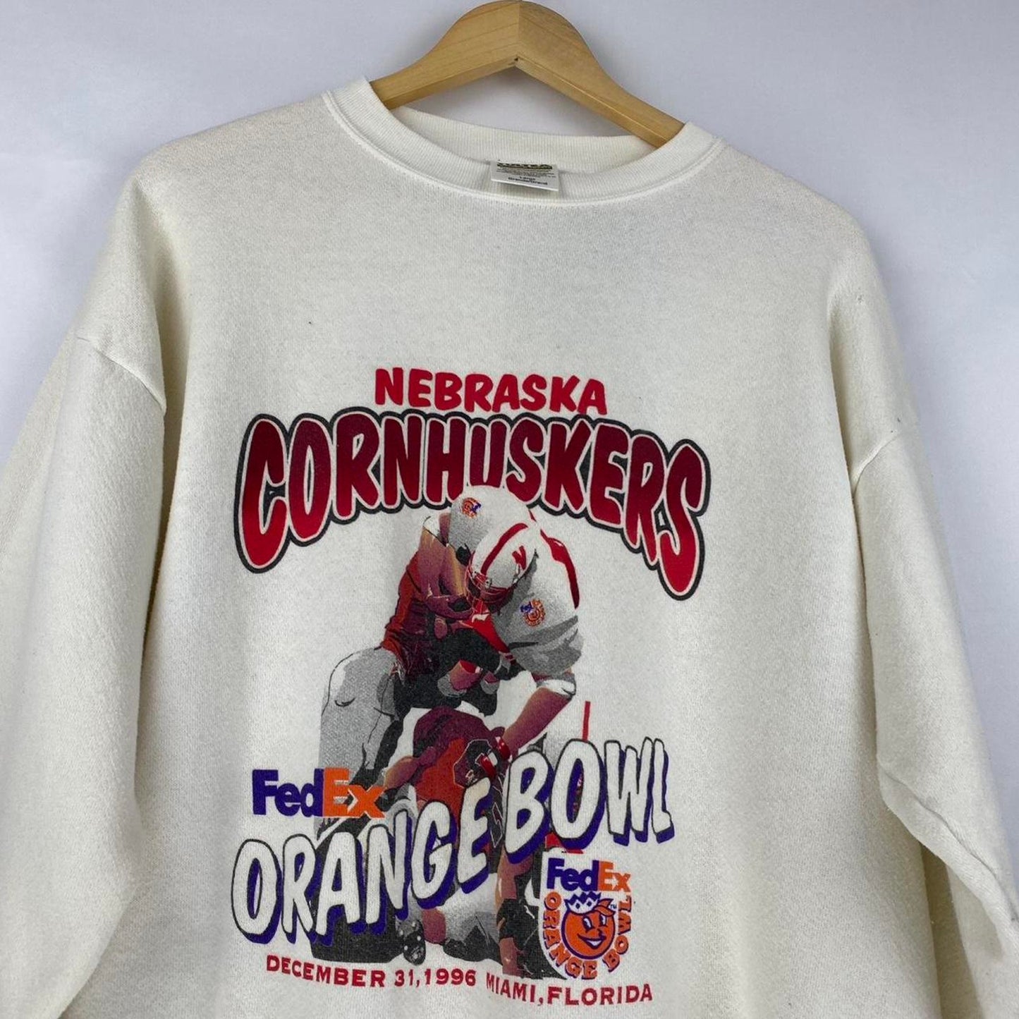 96' Husker Orange Bowl Sweatshirt - L