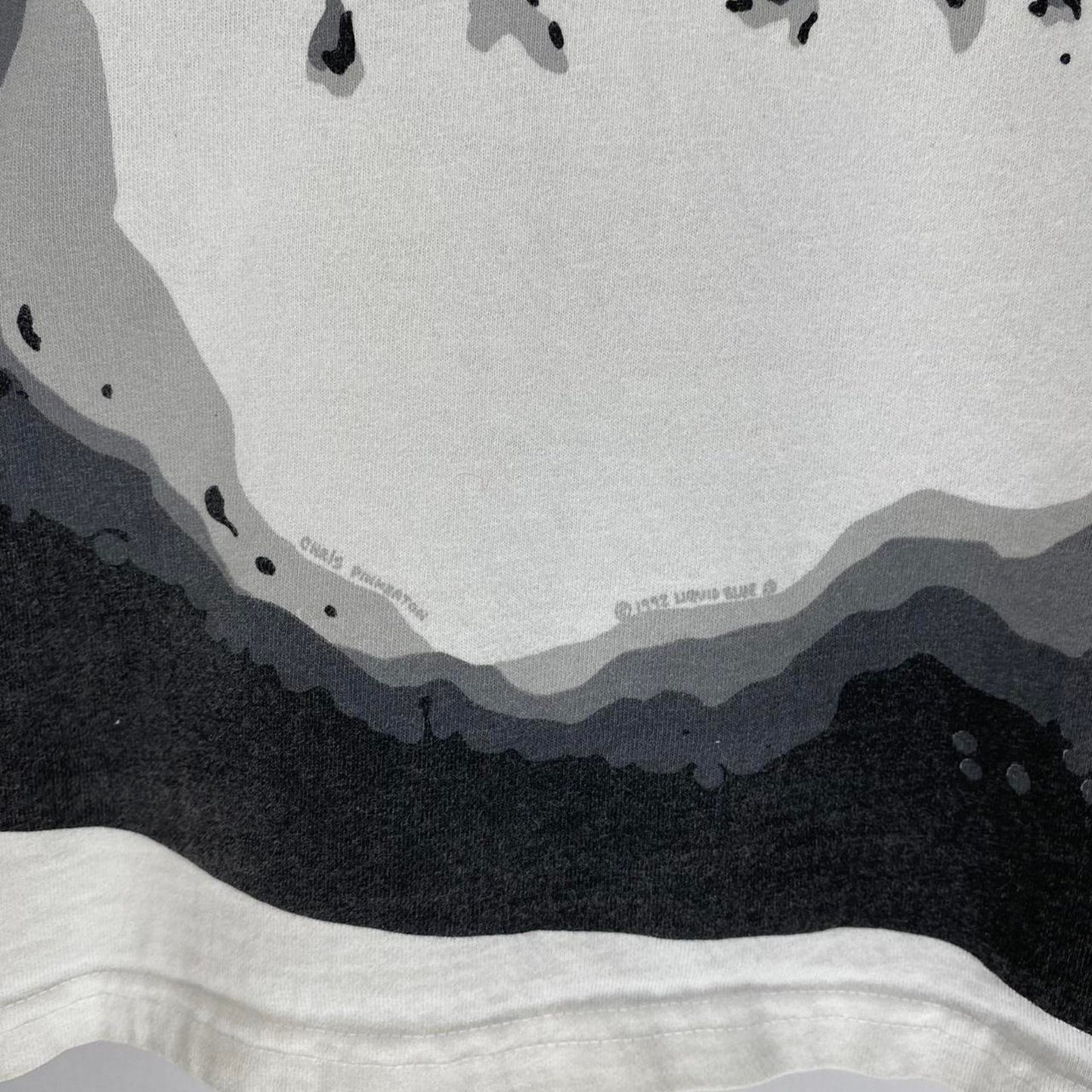 Skull & Spine Liquid Blue Tee - L