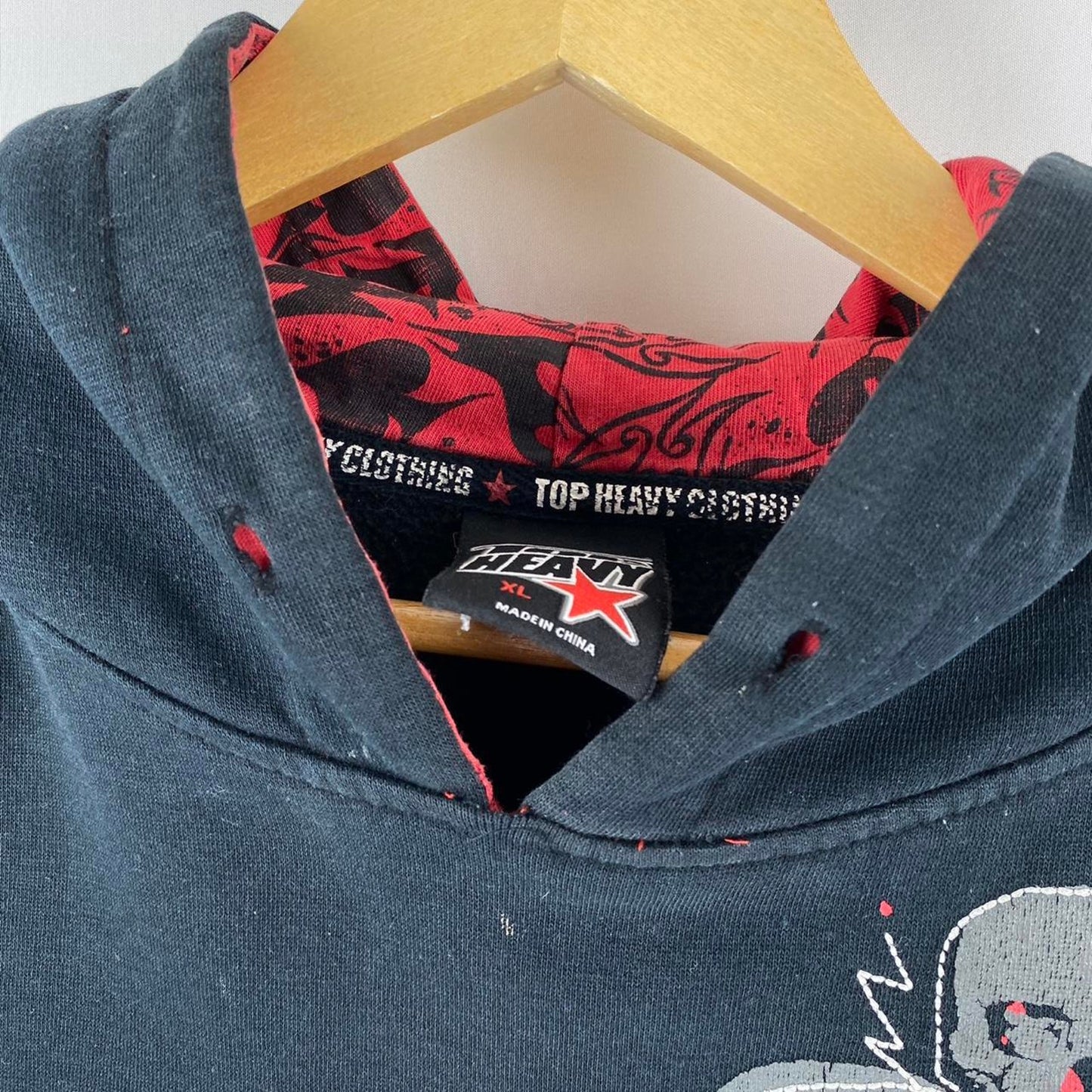 Top Heavy Skull Hoodie - XL