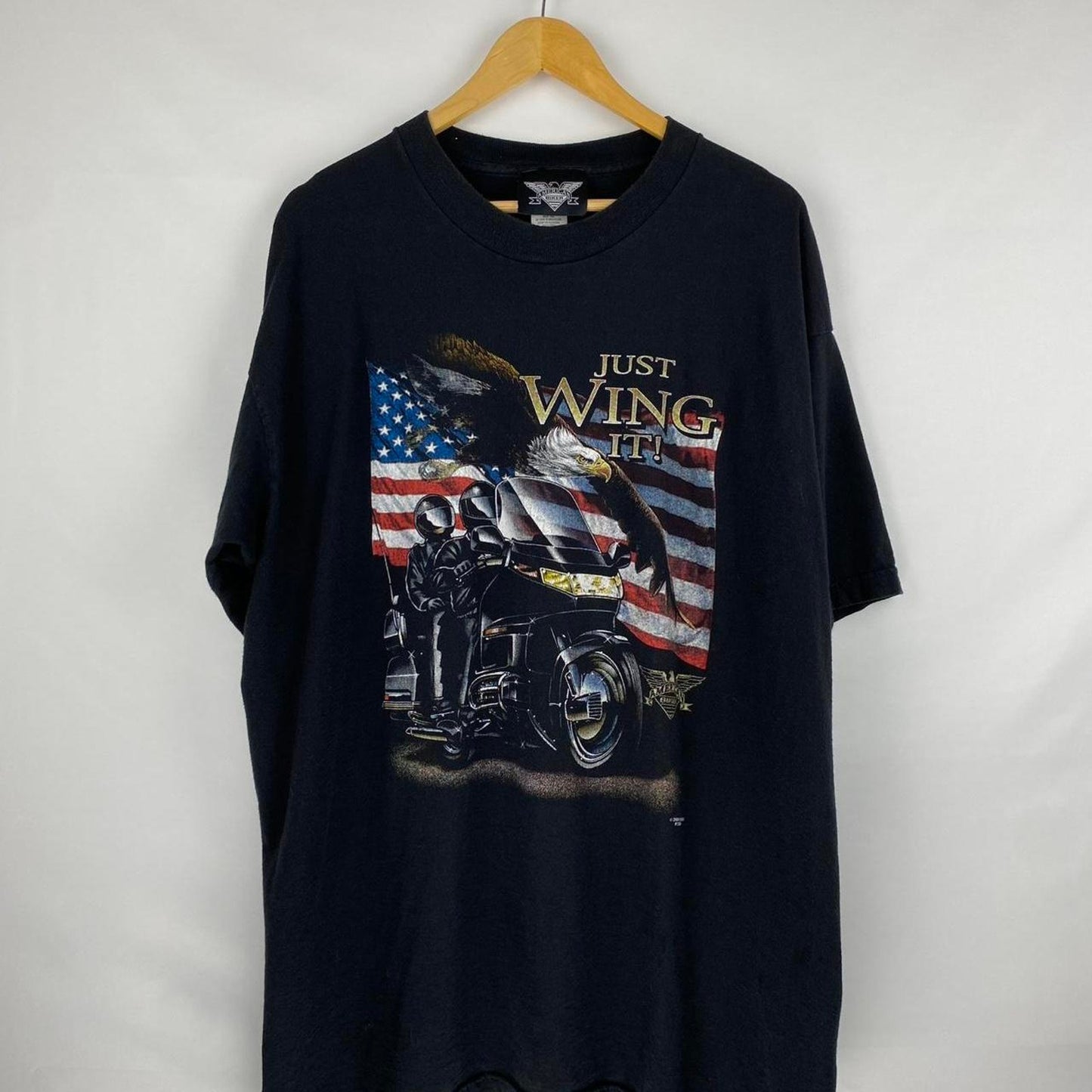 Just Wing It Biker Tee - XXL