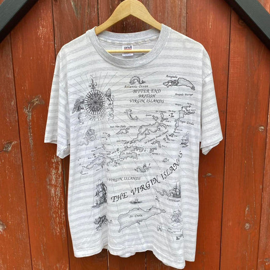 Virgin Islands Map Tee